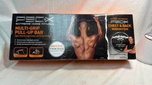 lot 127 image: P90X Multi-Grip Pull-Up Bar Upper Body Strength Trainer 5 Grip Positions 36in