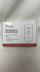 lot 184 image: Tera Mini Waterproof Barcode Scanner Bluetooth IP66 Pocket Size