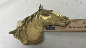 lot 224 image: Brass Horse Head