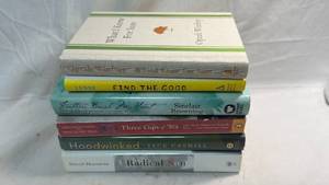 lot 235 image: Lot of 6 Books Oprah Winfrey, Lende, Sinclair Browning, Greg Mortenson, Jack Cashill, David Horowitz