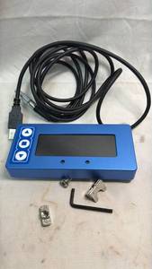 lot 247 image: Blue Handheld Controller Unit with Display Window 3-Button USB Cable and Mounting Hardware