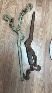 lot 262 image: Heavy-Duty Lever-Type Chain Load Binders - Lot of 2
