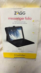 lot 284 image: ZAGG Messenger Folio Tablet Keyboard Case 9.7-inch iPad