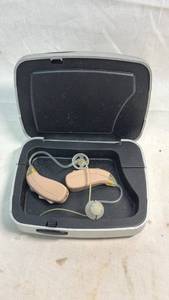 lot 289 image: ReSound Hearing Aid Pair with Case