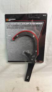 lot 334 image: Performance Tool Fully Adjustable Jaw Grip Filter Wrench W157