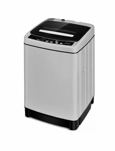 lot 2648 image: Costway 1.5 cu. ft. High Efficiency Full Automatic Portable Top Load Washer Dryer with Child Lock in Gray UL and ETL Certified - Retail $415