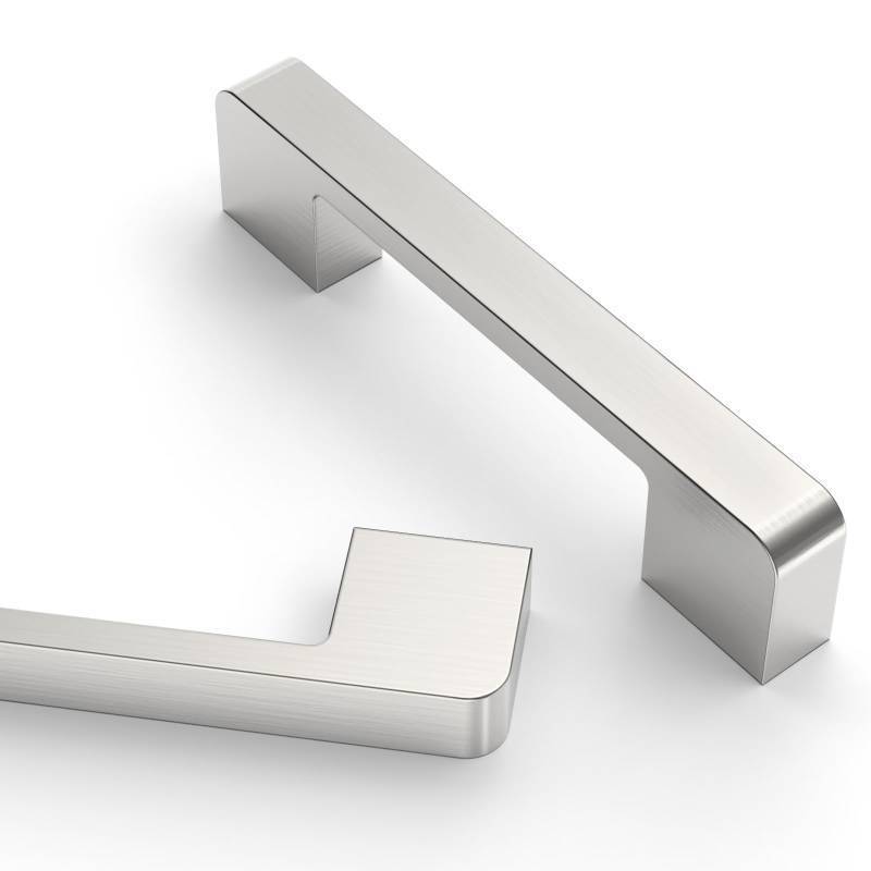 lot 1055 image: Asidrama 10 Pack 3.75 Inch(96mm) Brushed Satin Nickel Kitchen Cabinet Handles, Cabinet Pulls Kitchen Cabinet Hardware for Cupboard Drawer Handles Retail $39.99