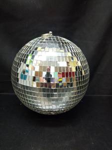 lot 1076 image: Disco Ball Mirror Sphere Ornament 8 inch - Retail $0