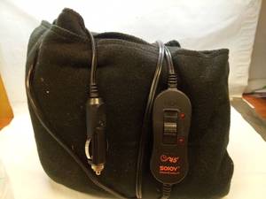 lot 1039 image: Sojoy 12V Heated Car Fleece Blanket HighLow Controller - Retail $0