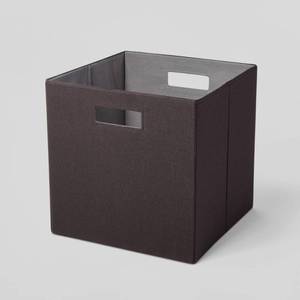 lot 1101 image: 13x13 Fabric Bin Black - Brightroom 13 Inch Storage Cube, Decorative Storage - Retail $11