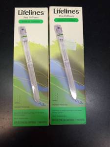 lot 1106 image: Lifelines Pen Diffuser  Herbal Garden - 1mm Black Ballpoint Pen with Scented Essential Oil Blends �� Aromatherapy Diffuser & Sensory Immersion Diffuse Aroma As You Write. Set of Two - Retail $13