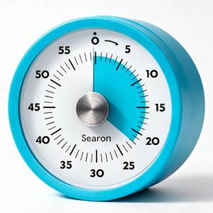 lot 1144 image: Searon Magnetic Visual Kitchen Timer, 60 Minute Countdown Timer with LED Alert, Turn the Dial to Start, No Winding Needed for Cooking, Baking, Meal Prep & Daily Kitchen Tasks (Blue) - Retail $14