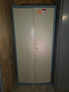 lot 18509 image: HELL Two-Door Metal Storage Cabinet