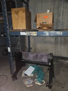 lot 18513 image: Welch Duo-Seal Vacuum Pump , Dust Cover on Casters, Copper Wire