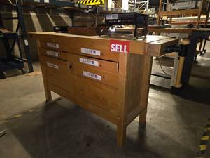 lot 18520 image: Lab Work Bench with Drawers