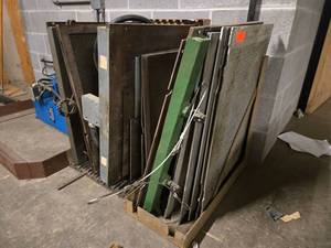 lot 18525 image: Lot of Industrial Metal Press Mold Panels