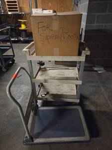lot 18550 image: 2- Rolling Storage Carts with Industrial Light