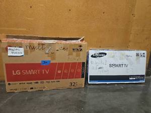lot 18557 image: 32in - LG TV and 24in Samsung TV