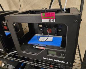 lot 18596 image: MakerBot Replicator 2, 3D Printer