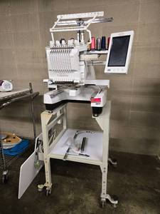 lot 18642 image: Baby Lock Enterprise Embroidery Machine on Casters - Model BNT10L