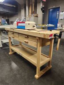 lot 18614 image: Wood Work Bench and Laminator
