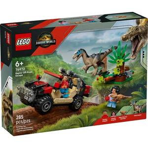 lot 23406 image: LEGO Raptor Off-Road Escape Jurassic World Building Set Multicolored 285 pc