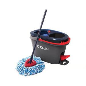 lot 1015 image: O-Cedar EasyWring Rinse Clean 12 in. W Spin Mop with Bucket