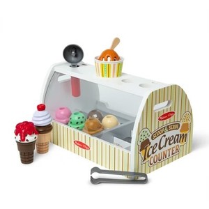 lot 1075 image: Melissa & Doug Scoop & Serve Ice Cream Counter
