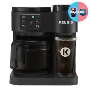 Keurig K-Duo Essentials, Hot &amp; Iced Single-Serve K-Cup Pod Coffee Maker &amp; Carafe, Black - Retail: $174