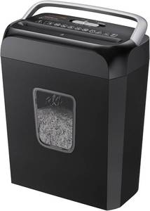 lot 22248 image: Bonsaii Paper Shredder for Home Use, 3.4 Gal Wastebasket, 6 Sheet Crosscut Paper Credit Cards, Staples, and Clips Shredder for Home Office Use, Portable Handle Design (C237-B New Version)