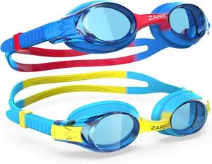 lot 22285 image: K20 Swimming Goggles for Kids Girls Boys Age 3-10 Years Old, Anti-fog 100% UV Protection with Travel Bag