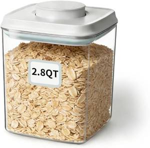 lot 23124 image: Airtight Food Storage Container with One-Touch Lid, 2.8 QT  2.65 L Stackable BPA-Free PET for Coffee, Sugar, Spices & Pantry Organization.
