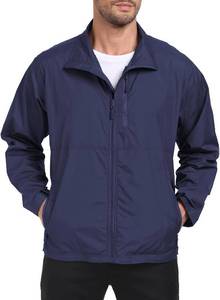 lot 23209 image: Mens Windbreaker Jackets Lightweight Packable for SpringSummer SIZE M