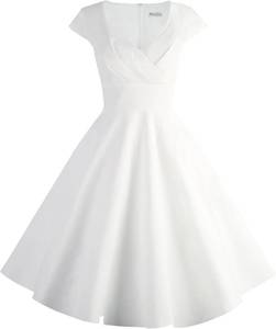 lot 23411 image: Ellames Womens 1950s Retro Vintage Dresses Elegant 2026 Cocktail Party Dress Cap Sleeve Dress with Pocket Size XL