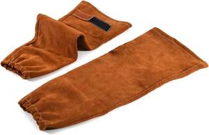 lot 23233 image: Leather Welding Work Sleeves for Men&Women - Heat&Flame Resistant Arm Protection with Kevlar Stitching and Cotton Lining