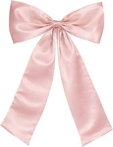 lot 23236 image: Large Satin Bow Wall Decor, 41x26 Inch Oversized Coquette Bow for Girls Room, Bedroom, Birthday Party, Baby Shower, Bridal Shower, Dusty Pink