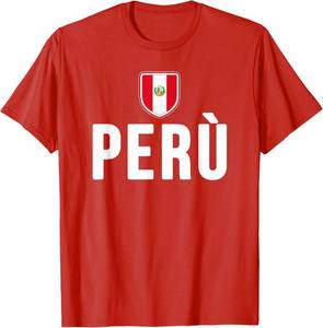 lot 23275 image: Peru T-Shirt Peruvian Flag Souvenir Love Gift T-Shirt SIZE S