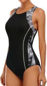 lot 26000 image: beautyin Womens One Piece Athletic Racerback Swimsuit Slimming Bathing Suit Size Large