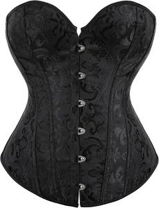 lot 26029 image: Alivila.Y Fashion Womens Vintage Floral Denim Overbust Corset Bustier Top Size XXL