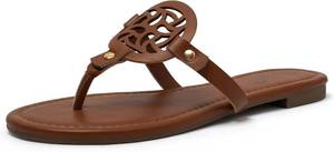 lot 26038 image: katliu Womens Flat Sandals Flip Flop Sandals Comfortable Dressy Thong Sandals Size 8