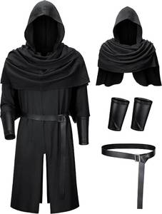lot 26055 image: TOKYO REVENGERS Men Medieval Renaissance Pirate Costume Knight Cosplay Outfit LARP Costume Accessories Set Size Small