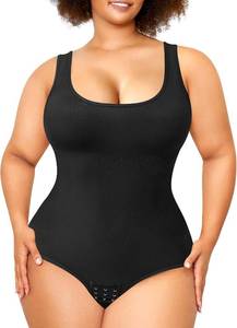lot 26060 image: Nebility Plus Size Bodysuit Shapewear Tummy Control Body Shaper for Women Seamless Body Suit Sleeveless Going Out Tops SIZE 4XL