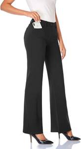 lot 26070 image: Tapata Womens 28303234 Stretchy Bootcut Dress Pants with Pockets Tall, Petite, Regular for Office Work Business