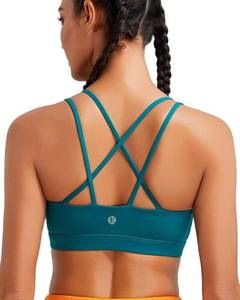 lot 26072 image: RUNNING GIRL High Impact Sports Bras for Women - Scoop Neck Strappy Sports Bra High Support Moulded Cup Workout Bra Size XL