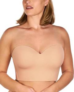 lot 26106 image: HSIA Longline Strapless Bra for Women, Anti-Slip Support Corset for Large Bust Convertible Bustier Bandeau for Big Breasts Size 38D