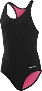 lot 26160 image: Sporti Girls Solid Racer Back One Piece Swimsuit, Size Youth Medium, 7-8