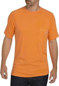 lot 26189 image: Dickies Mens Short Sleeve Performance Cooling Tee, Size 3XLT, Orange