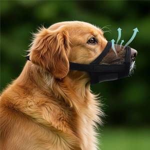 lot 26266 image: Evollax Extra Large Dog Muzzle - Air Mesh XL Dog Muzzle to Stop Biting, Barking and Chewing