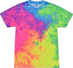 lot 26301 image: Colortone Short Sleeve Tie Dye T-Shirts for Boys and Girls - Tie Dye T Shirts for Little Kids & Big Kids SIZE L