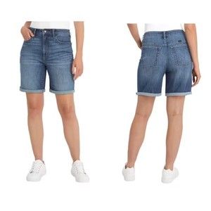 lot 26232 image: Wrangler Womens High Rise Denim Shorts, Blue, 12